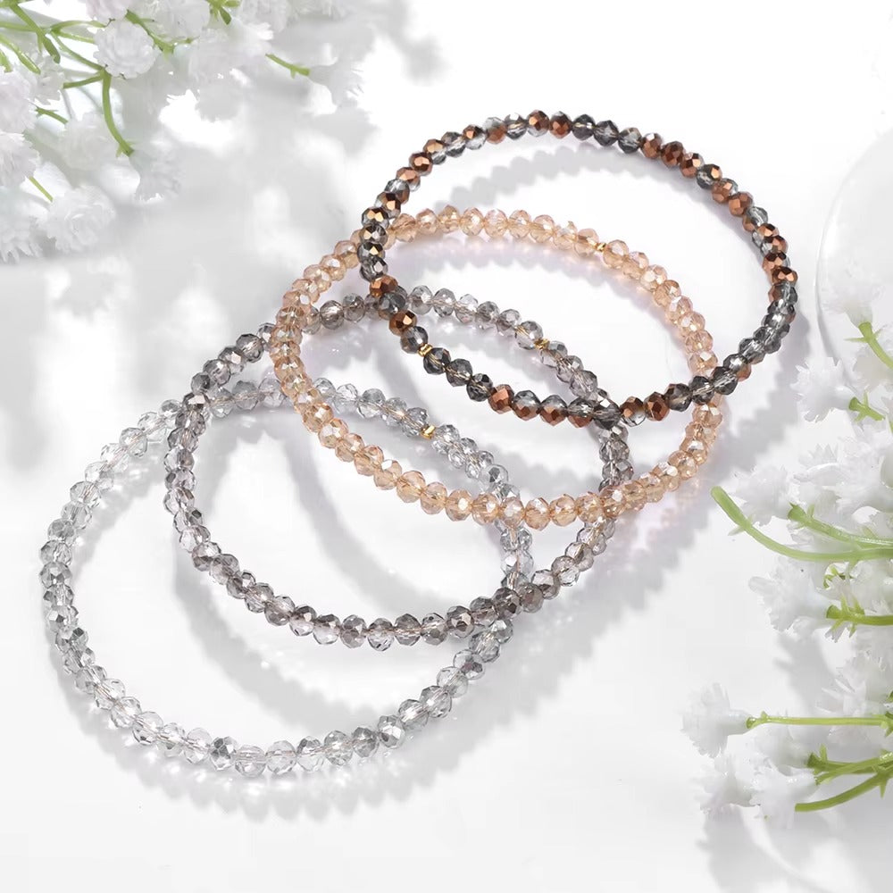 4 Bracciali SPARKLIN in cristalli di agata NAMIKA