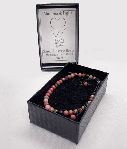 Bracciali MADRE E FIGLIA in Pietre Naturali – Regolabili, Artigianali e Abbinati NAMIKA