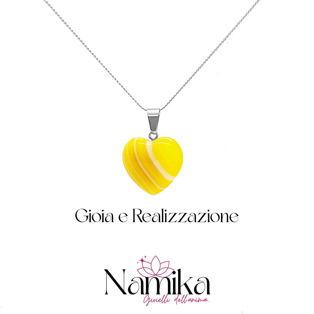 Collana DESTINO con cuori di agata NAMIKA