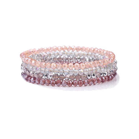 4 Bracciali SPARKLIN in cristalli di agata NAMIKA