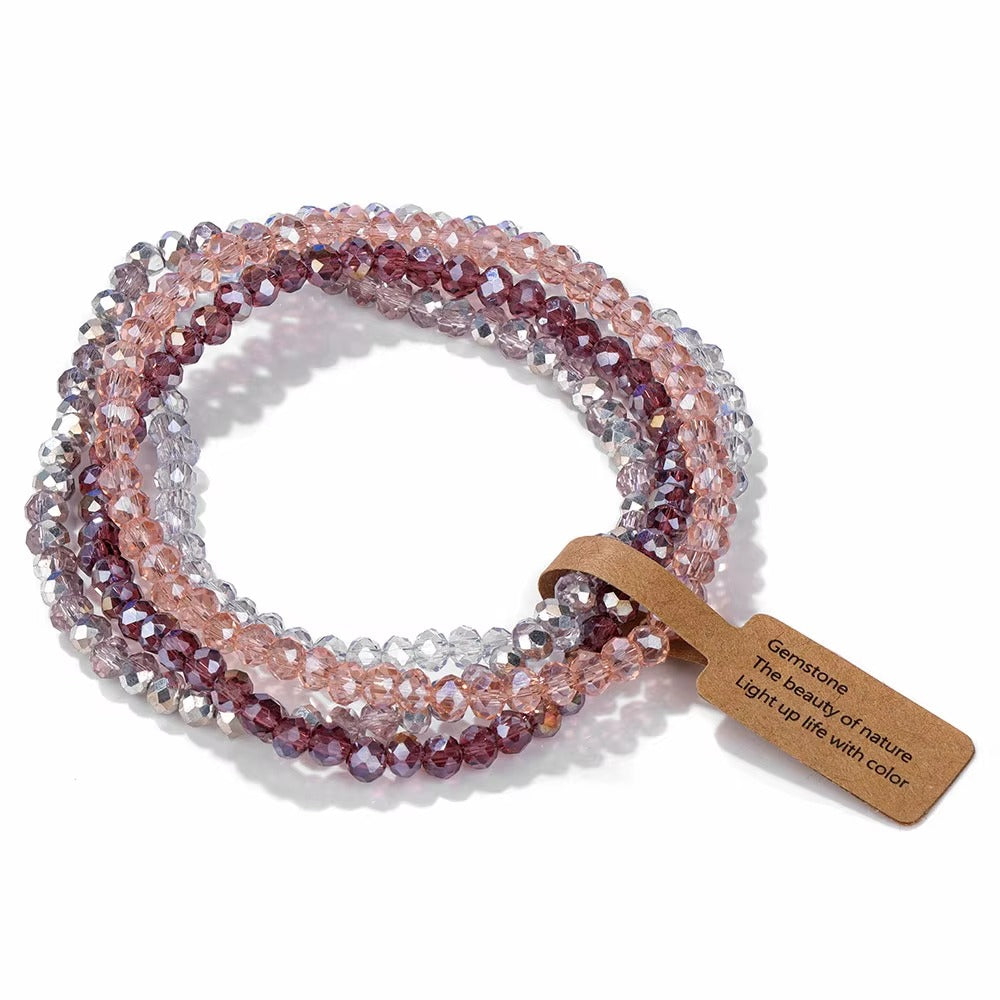 4 Bracciali SPARKLIN in cristalli di agata NAMIKA