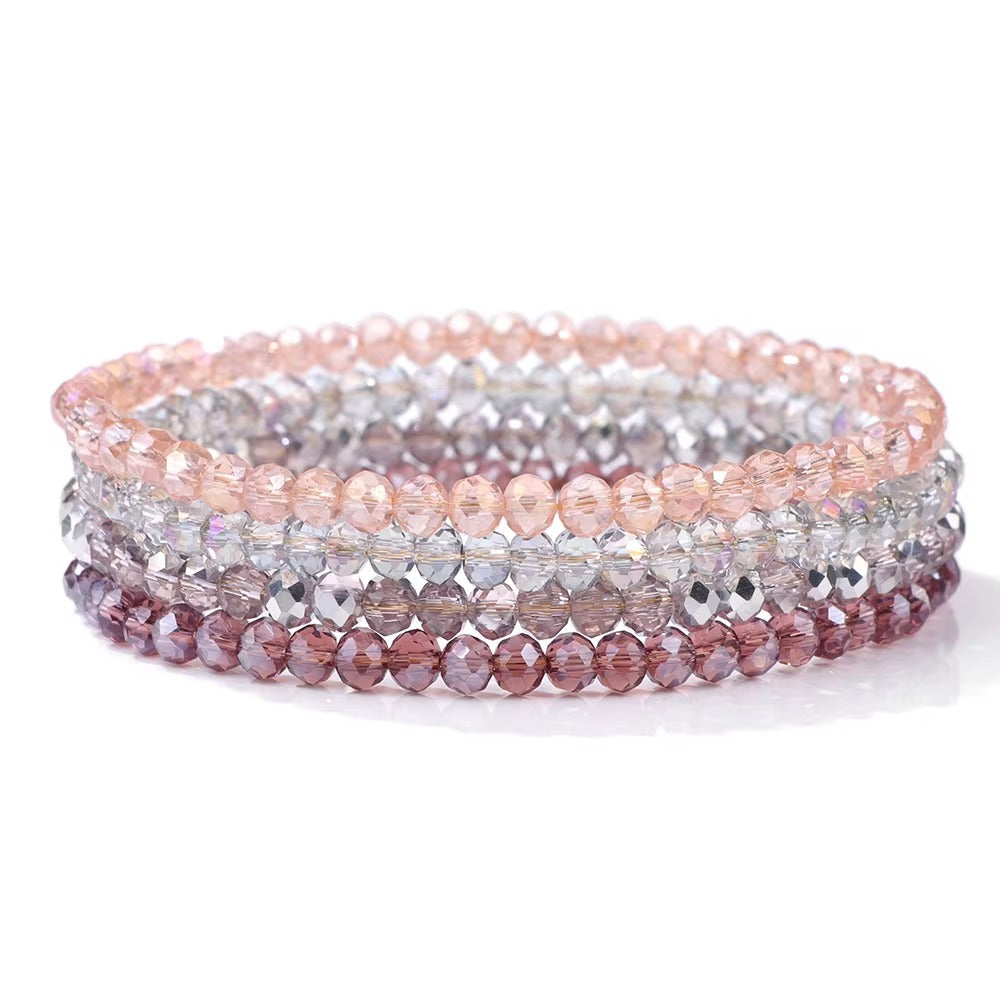4 Bracciali SPARKLIN in cristalli di agata NAMIKA