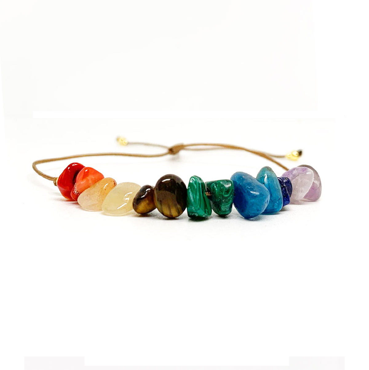 Bracciale CHAKRA con perline naturali semi preziose NAMIKA