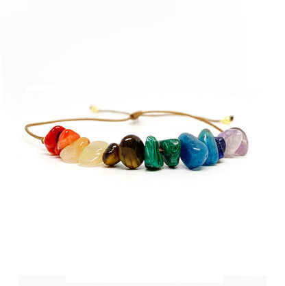 Bracciale CHAKRA con perline naturali semi preziose NAMIKA