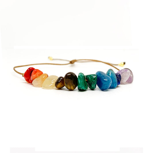 Bracciale CHAKRA con perline naturali semi preziose NAMIKA