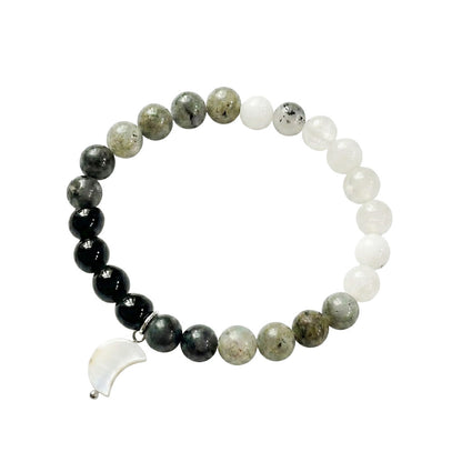 Bracciale LUNARIA - bracciale con pietre naturali e fasi lunari NAMIKA