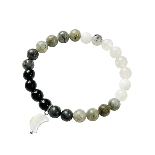 Bracciale LUNARIA - bracciale con pietre naturali e fasi lunari NAMIKA