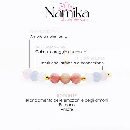 Braccialetto MOM con Pietre Naturali per GRAVIDANZA E FERTILITA' NAMIKA