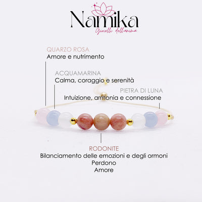 Braccialetto di Pietre Naturali per GRAVIDANZA E FERTILITA' NAMIKA