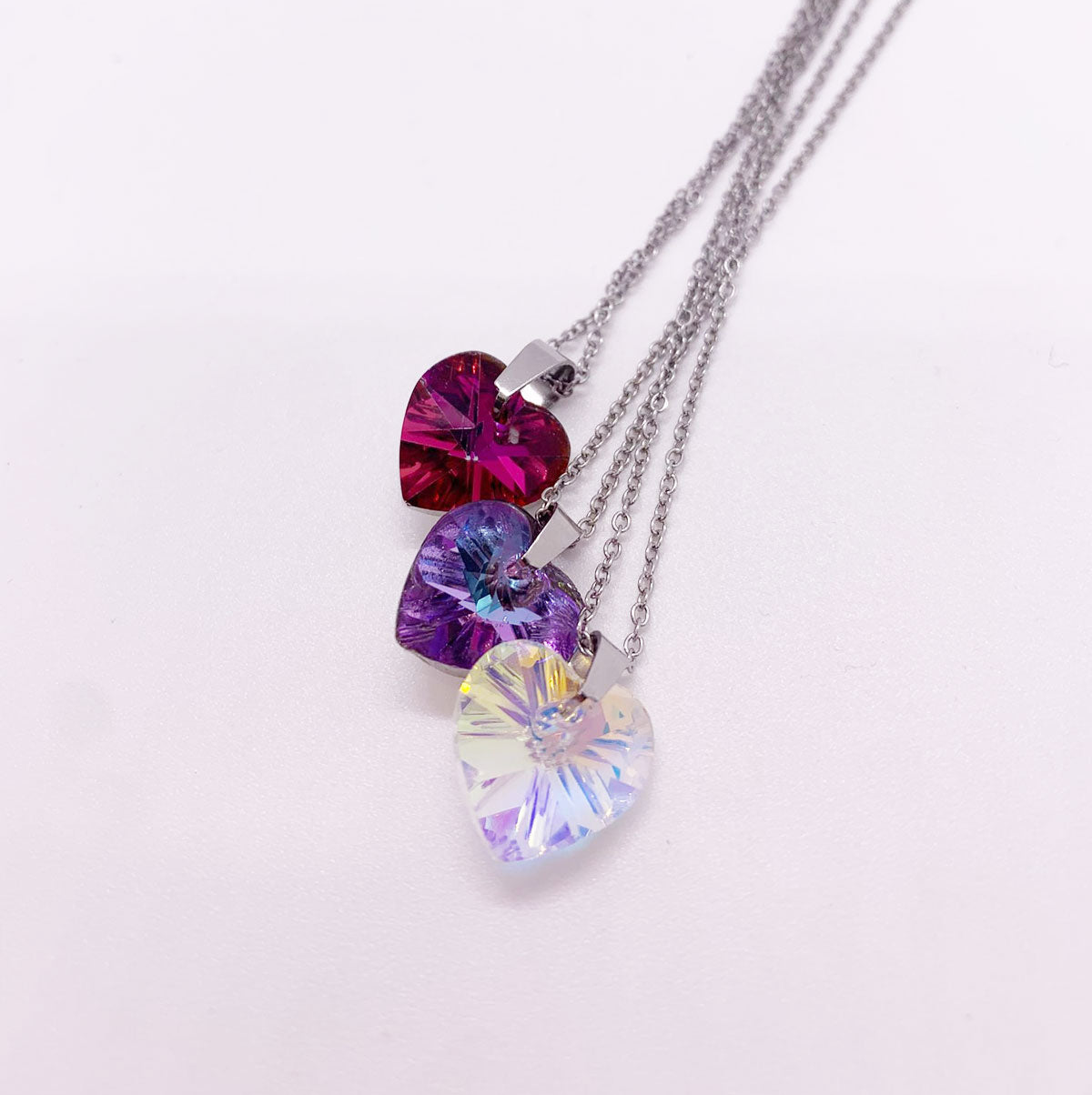 Collana cuore CRYSTAL acciaio inossidabile NAMIKA