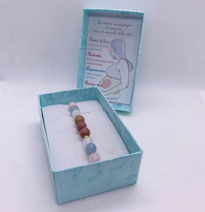 Braccialetto MOM con Pietre Naturali per GRAVIDANZA E FERTILITA' NAMIKA