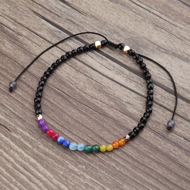 Bracciale CHAKRA con perline naturali semi preziose NAMIKA