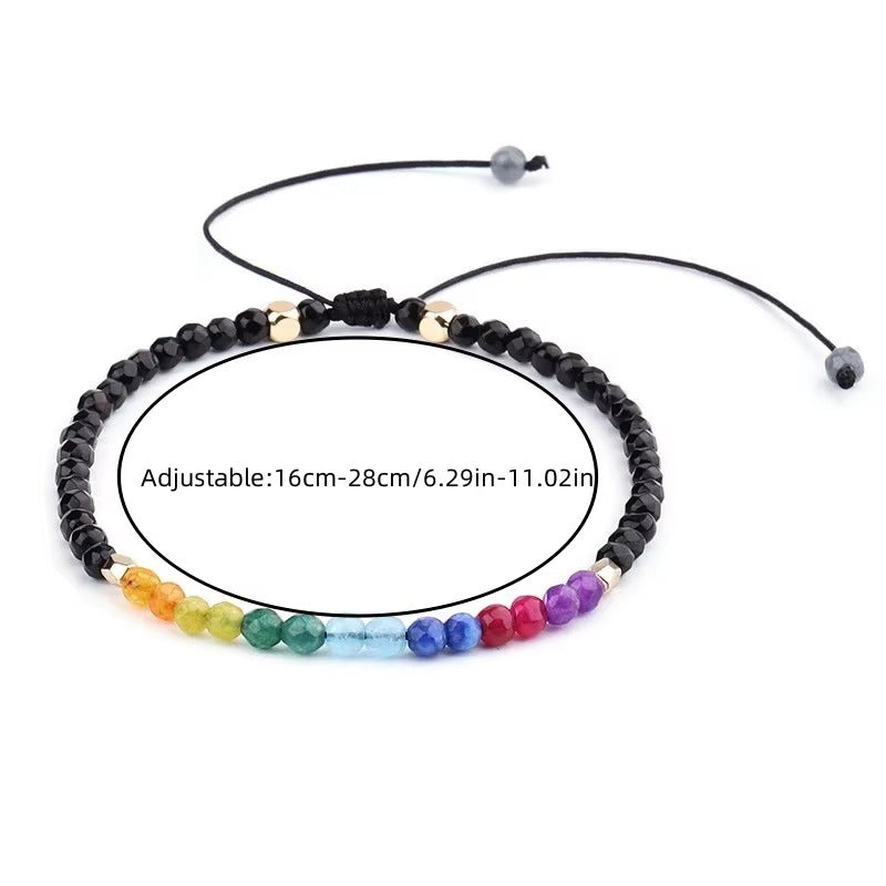 Bracciale CHAKRA con perline naturali semi preziose NAMIKA